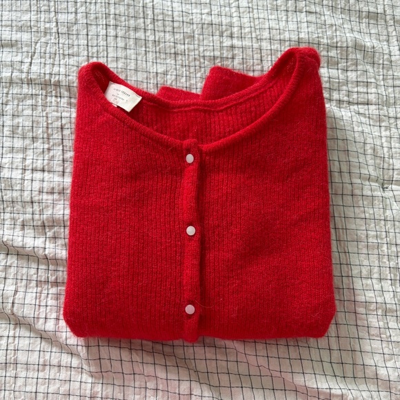 Sezane Sweaters - Sézane Gaspar Cardigan Sweater Red